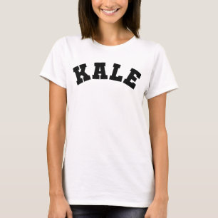 Kale Black Print Women's Classic White T-Shirt