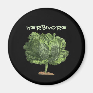 Kale Herbivore Vegan Vegetarian Magnet