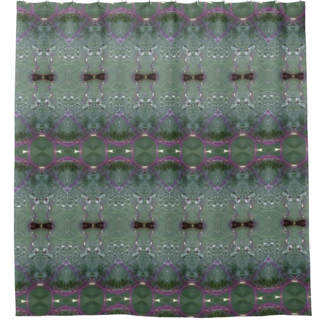 Kale Ikat 3 Shower Curtain (Front)