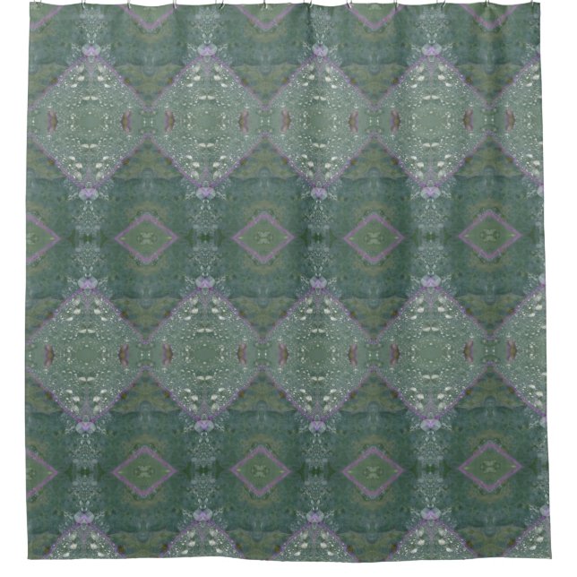 Kale Ikat 4 Shower Curtain (Front)