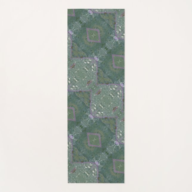 Kale Ikat 4  Yoga Mat (Front)