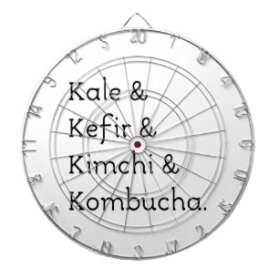 Kale Kefir Kimchi Kombucha Dartboard