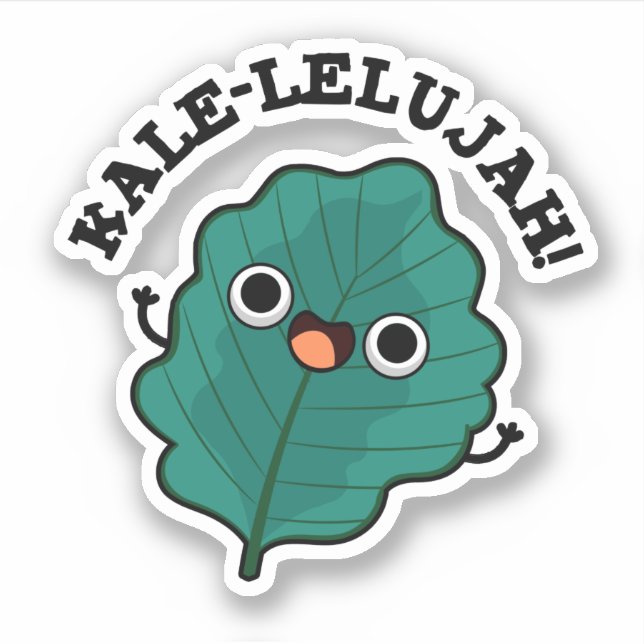 Kale-lelujah Funny Veggie Kale Pun  (Front)