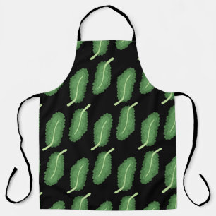 kale pattern apron