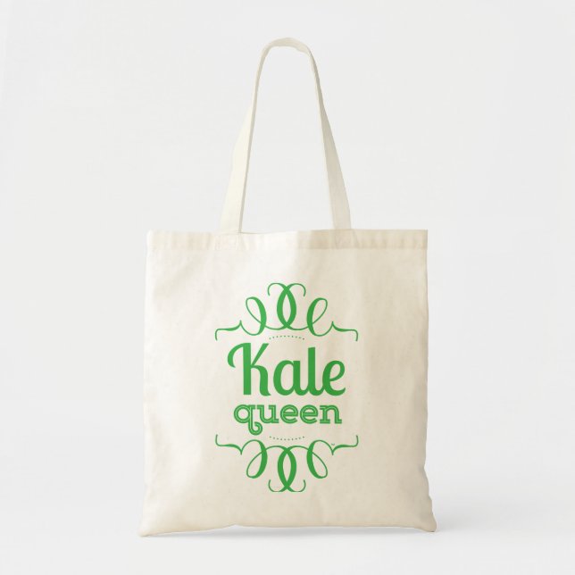 Kale Queen Budget Tote Bag (Front)