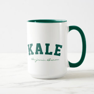 Kale University Custom Name Vegan Style Mug