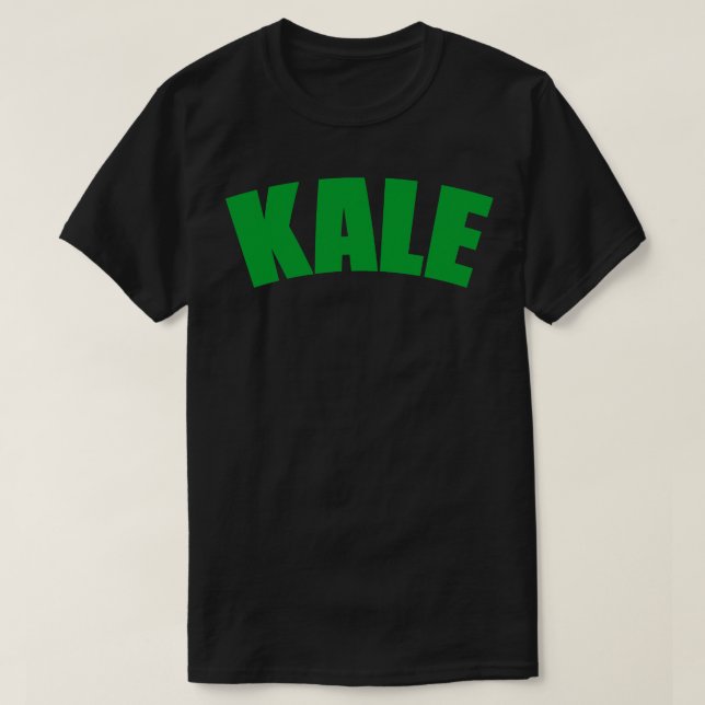 Kale Vegetable typography 1 T-Shirt (Design Front)