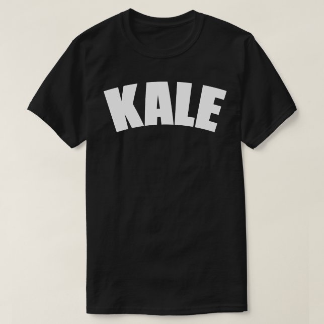 Kale Vegetable typography 2 T-Shirt (Design Front)