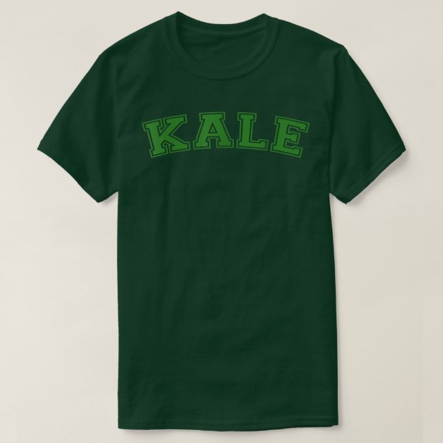 Kale Vegetarian Vegan  Eat Kale Tee  (Design Front)