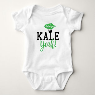 Kale Yeah Funny Vegan Design Baby Bodysuit