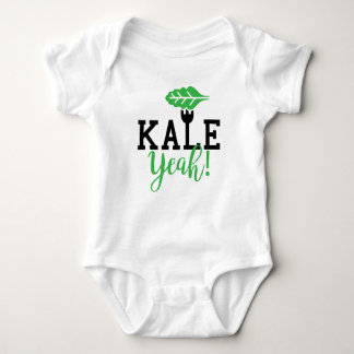 Kale Yeah Funny Vegan Design Baby Bodysuit