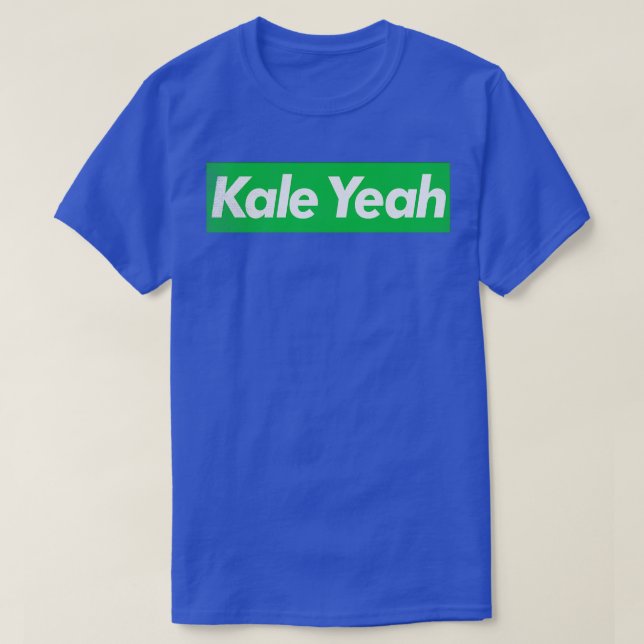 Kale Yeah Vegan Plant Based Typography Design T-Shirt (Design Front)