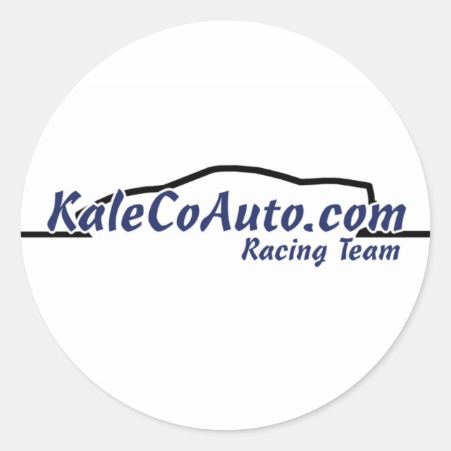 KaleCoAuto Racing Team! Classic Round Sticker (Front)