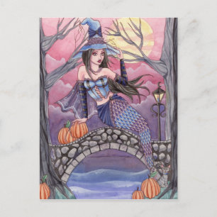 Kalei - Halloween Mermaid Postcard
