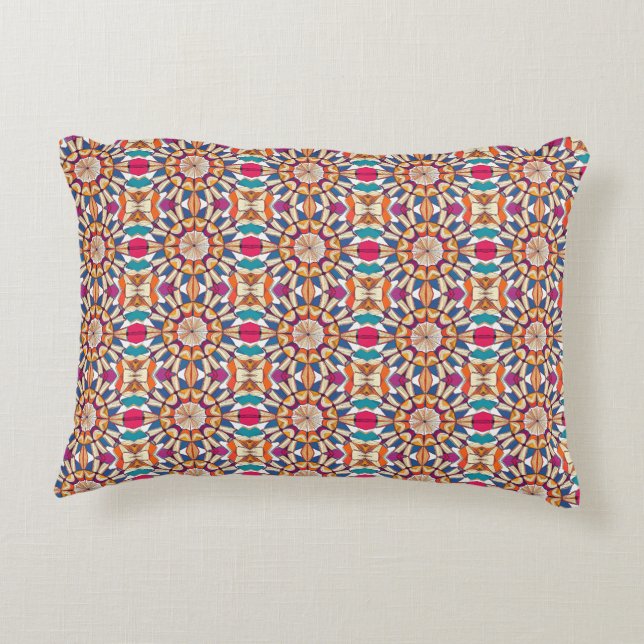 Kaleidescope of Books Decorative Cushion (Back)