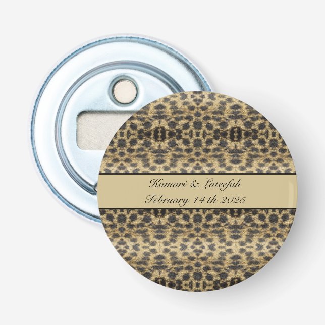 KaleidoCheetah, custom Bottle Opener (Front)
