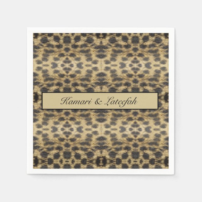 KaleidoCheetah, custom Napkin (Front)