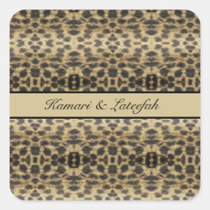 KaleidoCheetah, custom Square Sticker