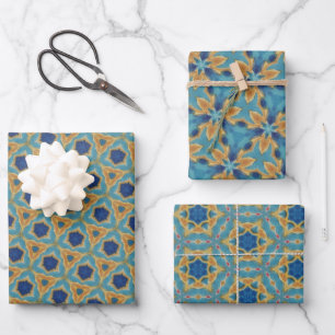 KaleidoDreams An Enchanting Splash of Colour Set 2 Wrapping Paper Sheet