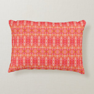 Kaleidope Pattern Pink & Orange - Accent Pillow