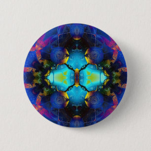 Kaleidoscope 1 6 cm round badge