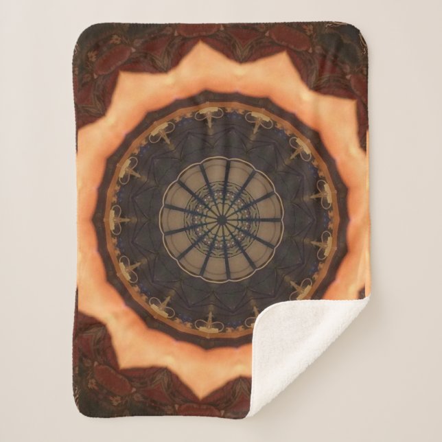 Kaleidoscope 1 sherpa blanket (Front)