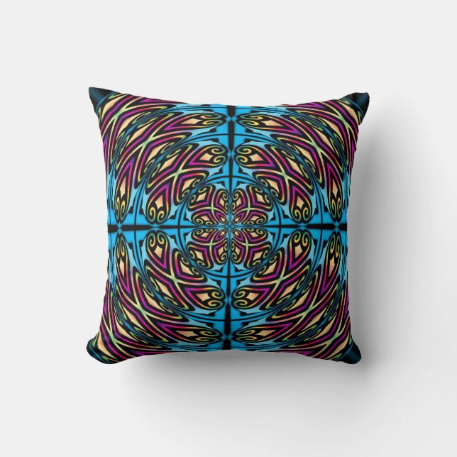 Kaleidoscope Abstract Art Cushion (Front)
