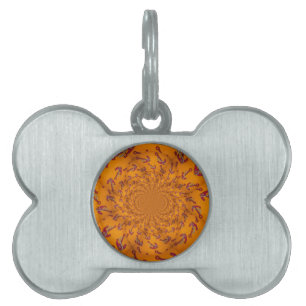 Kaleidoscope Anchor Art Print Pet Name Tag