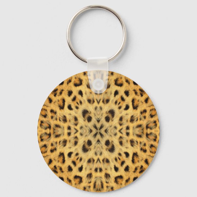 Kaleidoscope Animal Fur Pattern Key Ring (Front)