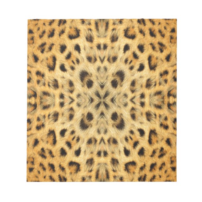 Kaleidoscope Animal Fur Pattern Notepad (Front)