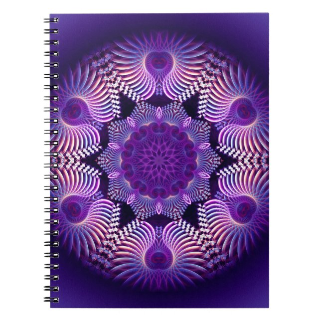Kaleidoscope Apophysis Flower I Notebook (Front)