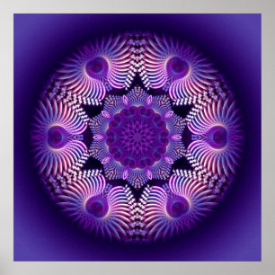 Kaleidoscope Apophysis Flower I Poster