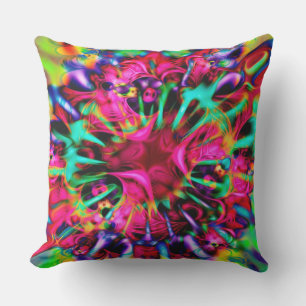 Kaleidoscope Apophysis Fractal Art - I Cushion
