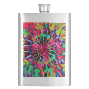 Kaleidoscope Apophysis Fractal Art - I Hip Flask