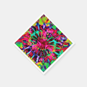 Kaleidoscope Apophysis Fractal Art - I Napkin