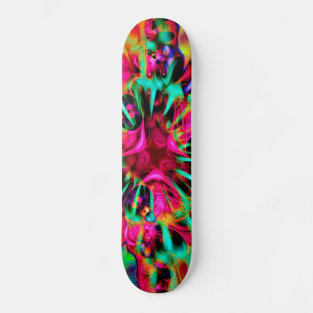 Kaleidoscope Apophysis Fractal Art - I Skateboard (Front)