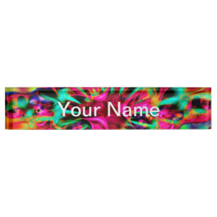 Kaleidoscope Apophysis Fractal Art - I + your text Nameplate