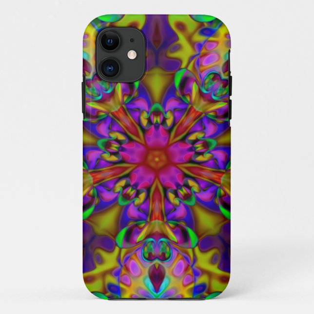Kaleidoscope Apophysis Fractal Art - II Case-Mate iPhone Case (Back)