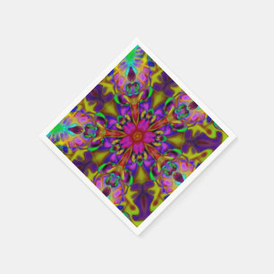 Kaleidoscope Apophysis Fractal Art - II Napkin