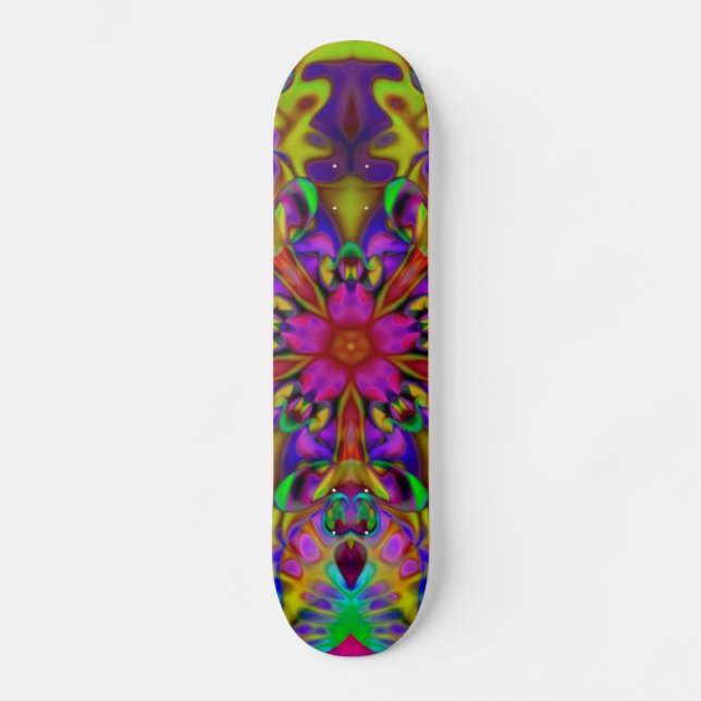 Kaleidoscope Apophysis Fractal Art - II Skateboard (Front)