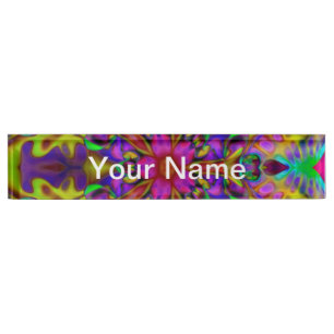 Kaleidoscope Apophysis Fractal Art - II + your tex Nameplate