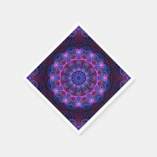 Kaleidoscope Apophysis Mandala Hearts Napkin