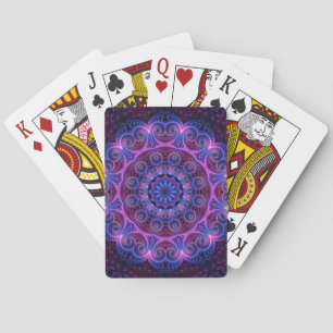 Kaleidoscope Apophysis Mandala Hearts Playing Cards