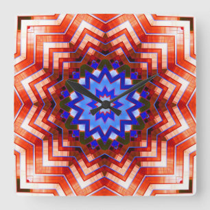 Kaleidoscope Art 12 Wall Clocks & Numeral Options