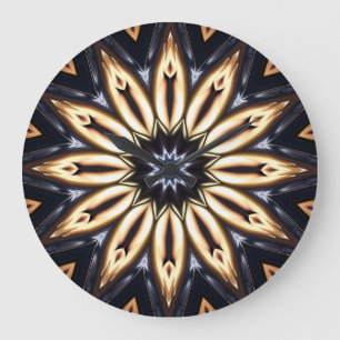 Kaleidoscope Art 16 Wall Clocks & Numeral Options