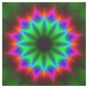 Kaleidoscope Art 17 Custom Fabric