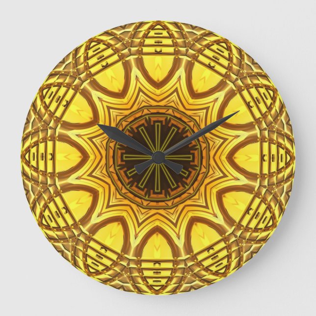 Kaleidoscope Art 8 Wall Clocks & Numeral Options (Front)