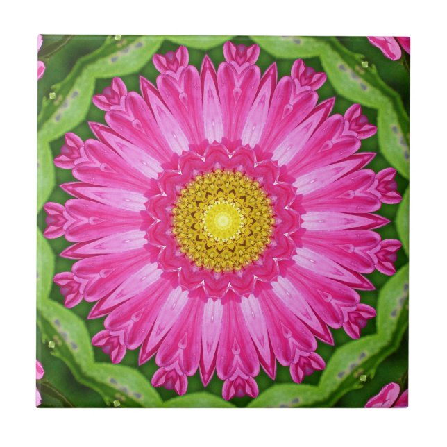 Kaleidoscope Aster Ceramic Tile (Front)