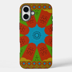 Kaleidoscope Bloom A Vibrant African Print Colour  iPhone 16 Plus Case