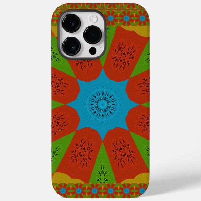 Kaleidoscope Bloom A Vibrant African Print Colour  Case-Mate iPhone Case (Back)